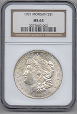 1921年美國摩根銀幣